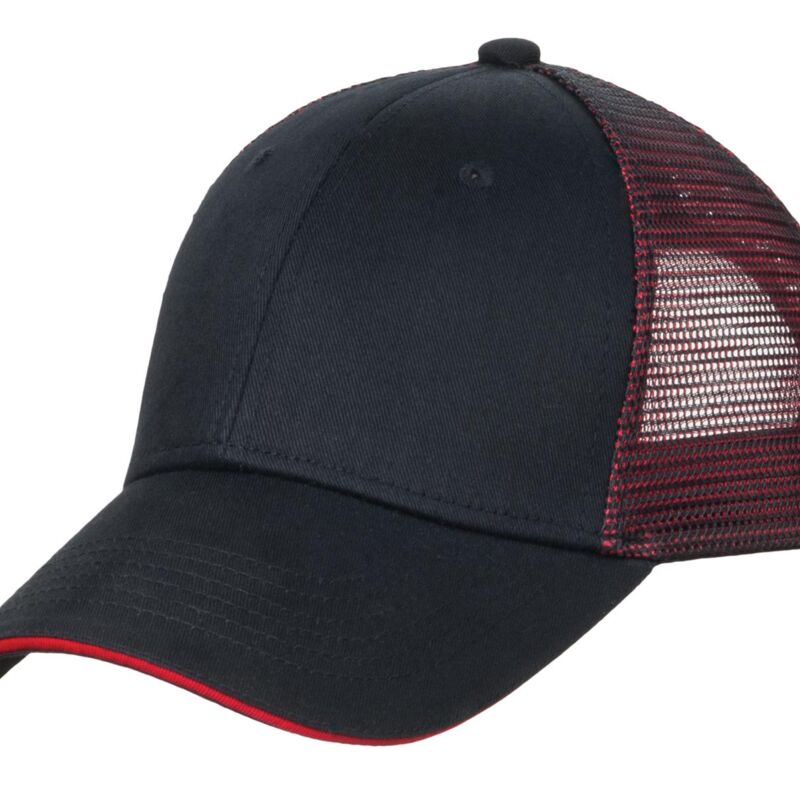 Double Mesh Snapback Sandwich Bill Cap Thumbnail