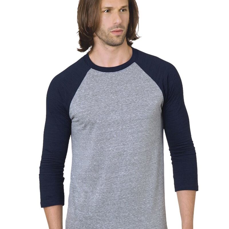 Unisex Triblend Three-Quarter Sleeve Raglan T-Shirt Thumbnail