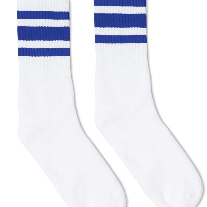 USA-Made Striped Crew Socks Thumbnail