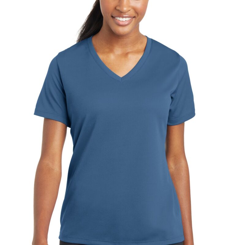 Ladies PosiCharge ® RacerMesh ® V Neck Tee Thumbnail